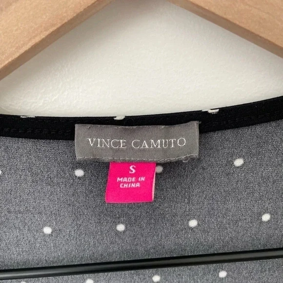 Vince Camuto Pin Dot Wrap Dress - Picture 7 of 8